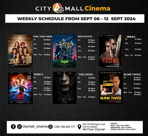 Check out CityMall Cinema Schedule .